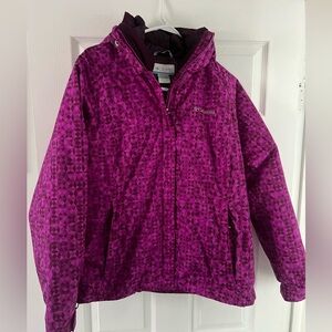 Columbia Magenta Patterned Jacket
